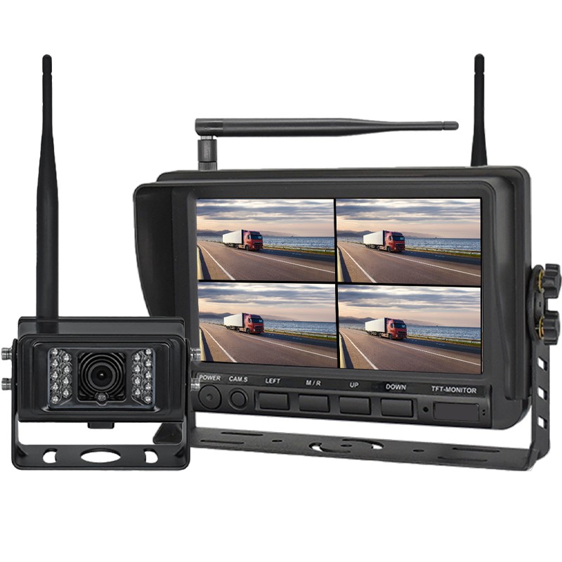 RYGGEKAMERASYSTEM 7" 1080P TD INKL. KAMERA 23311 QUAD 4CH