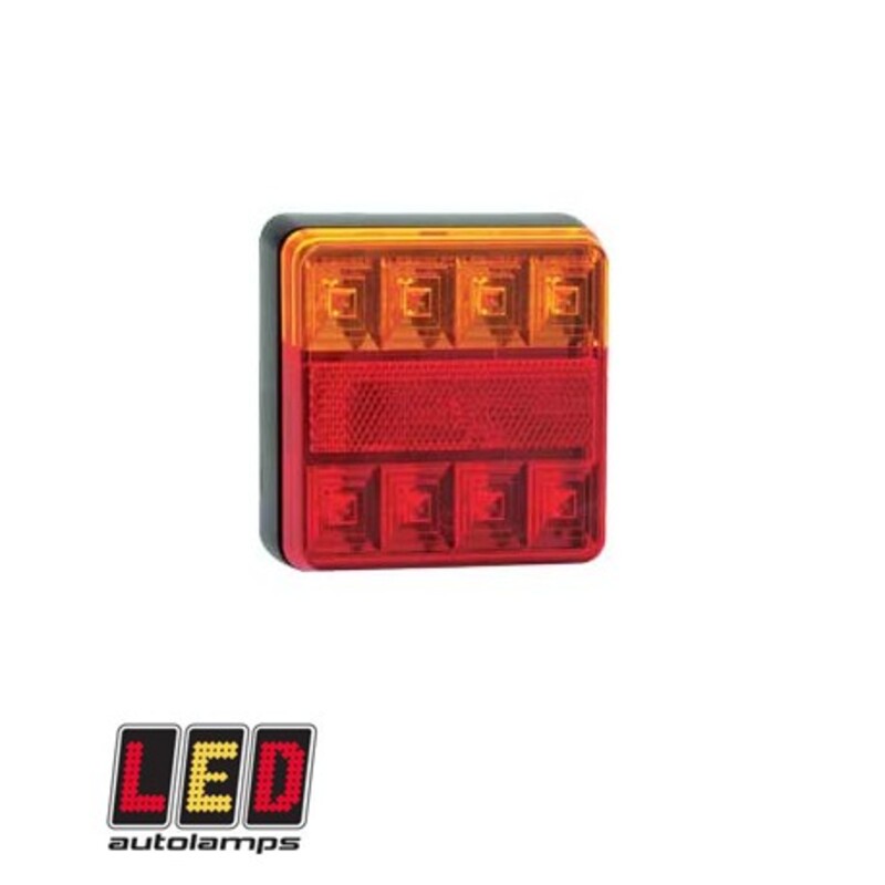 Baklampa LED Kompakt, Blinker, Broms, Positionsljus till Lastbil & Släpvagn