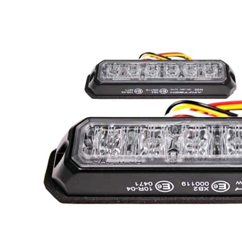 LED Blixtljus Axixtech 6LED MS6, ECE-R65 Godkänd