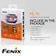 FENIX PANNLAMPA HL15 200 LUMEN SVART